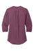 Port Authority LW713 Womens Textured Crepe 3/4 Sleeve Tunic Purple Mist Flat Back