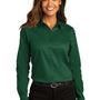 Port Authority Womens SuperPro Wrinkle Resistant React Long Sleeve Button Down Shirt - Dark Green