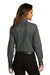 Port Authority LW808 Womens SuperPro Wrinkle Resistant React Long Sleeve Button Down Shirt Storm Grey Model Back