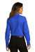 Port Authority LW808 Womens SuperPro Wrinkle Resistant React Long Sleeve Button Down Shirt True Royal Blue Model Back