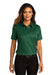 Port Authority LW809 Womens SuperPro Wrinkle Resistant React Short Sleeve Button Down Shirt Dark Green Model Front