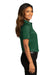 Port Authority LW809 Womens SuperPro Wrinkle Resistant React Short Sleeve Button Down Shirt Dark Green Model Side