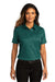 Port Authority LW809 Womens SuperPro Wrinkle Resistant React Short Sleeve Button Down Shirt Marine Green Model Front