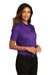 Port Authority LW809 Womens SuperPro Wrinkle Resistant React Short Sleeve Button Down Shirt Purple Model 3q