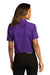 Port Authority LW809 Womens SuperPro Wrinkle Resistant React Short Sleeve Button Down Shirt Purple Model Back