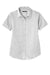 Port Authority LW809 Womens SuperPro Wrinkle Resistant React Short Sleeve Button Down Shirt White Flat Front