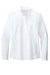 Port Authority LW960 Womens UV Daybreak Long Sleeve Button Down Shirt w/ Pockets White Flat Front