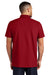 Mercer+Mettle MM1004 Mens Stretch Pique Short Sleeve Polo Shirt Apple Red Model Back