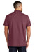 Mercer+Mettle MM1004 Mens Stretch Pique Short Sleeve Polo Shirt Rosewood Model Back