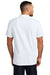 Mercer+Mettle MM1004 Mens Stretch Pique Short Sleeve Polo Shirt White Model Back