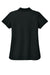 Mercer+Mettle MM1005 Womens Stretch Pique Short Sleeve Polo Shirt Deep Black Flat Back