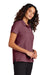 Mercer+Mettle MM1005 Womens Stretch Pique Short Sleeve Polo Shirt Rosewood Model Side