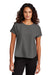 Mercer+Mettle MM2015 Womens Stretch Crepe Short Sleeve Crewneck Anchor Grey Model Front