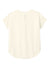 Mercer+Mettle MM2015 Womens Stretch Crepe Short Sleeve Crewneck Ivory Chiffon White Flat Back