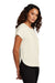 Mercer+Mettle MM2015 Womens Stretch Crepe Short Sleeve Crewneck Ivory Chiffon White Model Side