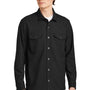 Mercer+Mettle Mens Twill Long Sleeve Button Down Shirt w/ Pockets - Deep Black - COMING SOON