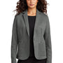 Mercer+Mettle Womens Snag Resistant Relaxed Knit Blazer w/ Pockets - Heather Storm Grey - COMING SOON