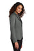 Mercer+Mettle MM3031 Womens Relaxed Knit Blazer Heather Storm Grey Model Side