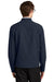 Mercer+Mettle MM7102 Mens Stretch Soft Shell Full Zip Jacket Night Navy Blue Model Back