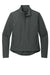 Mercer+Mettle MM7103 Womens Stretch Soft Shell Full Zip Jacket Heather Anchor Grey Flat Front