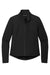 Mercer+Mettle MM7103 Womens Stretch Soft Shell Full Zip Jacket Deep Black Flat Front