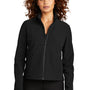 Mercer+Mettle Womens Water Resistant Soft Shell Full Zip Jacket - Deep Black - New