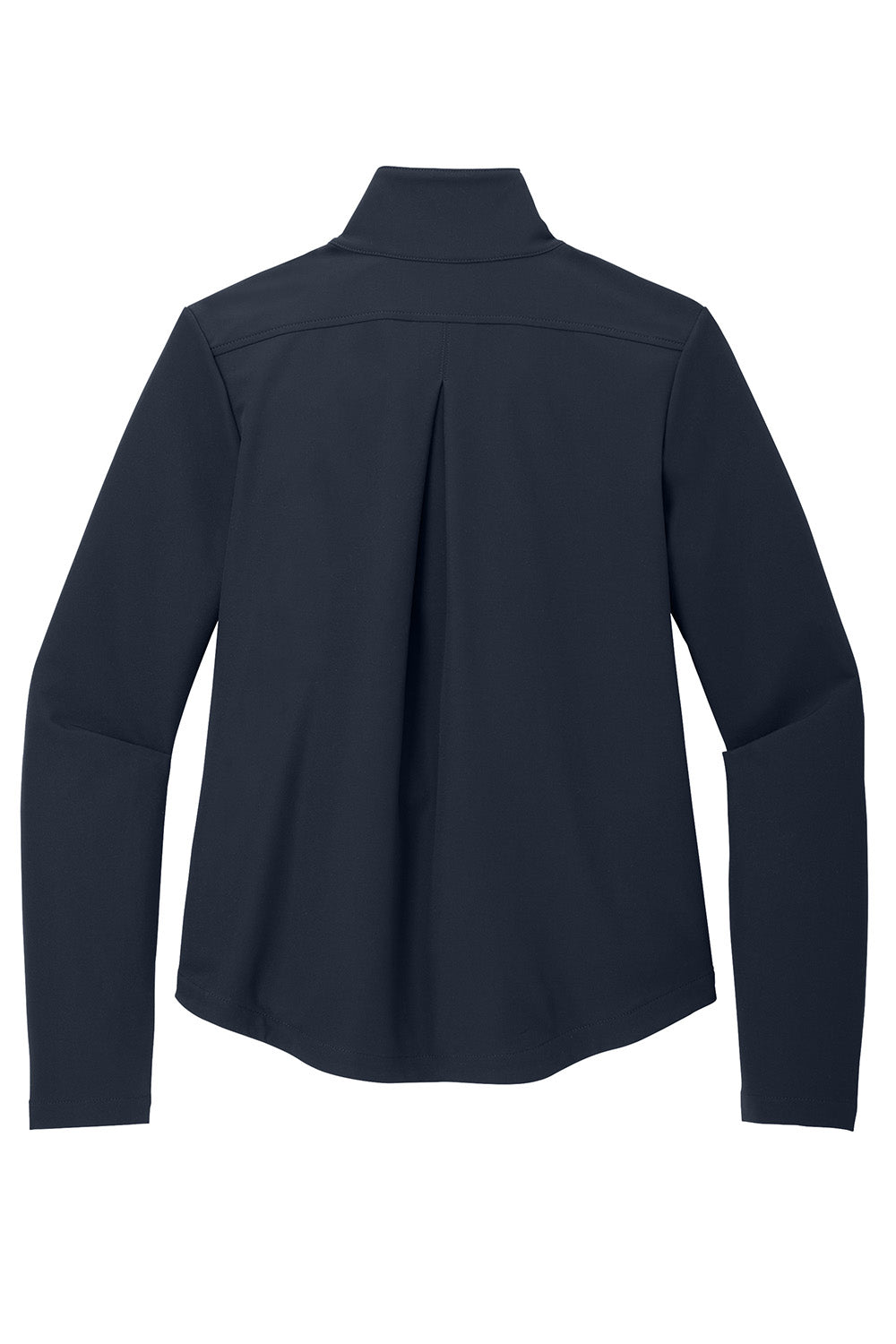 Mercer+Mettle MM7103 Womens Stretch Soft Shell Full Zip Jacket Night Navy Blue Flat Back