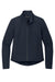 Mercer+Mettle MM7103 Womens Stretch Soft Shell Full Zip Jacket Night Navy Blue Flat Front