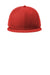 New Era NE4020 Mens Flat Bill Snapback Hat Scarlet Red Flat Front