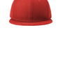 New Era Mens Flat Bill Snapback Hat - Scarlet Red