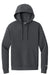 New Era NEA525 Mens Heritage Fleece Hooded Sweatshirt Hoodie Graphite Grey Flat Front