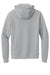 New Era NEA525 Mens Heritage Fleece Hooded Sweatshirt Hoodie Rainstorm Grey Flat Back