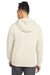 New Era NEA525 Mens Heritage Fleece Hooded Sweatshirt Hoodie Soft Beige Model Back