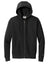 New Era NEA526 Mens Heritage Fleece Full Zip Hooded Sweatshirt Hoodie Black Flat Front