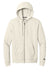 New Era NEA526 Mens Heritage Fleece Full Zip Hooded Sweatshirt Hoodie Soft Beige Flat Front