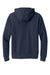 New Era NEA526 Mens Heritage Fleece Full Zip Hooded Sweatshirt Hoodie True Navy Blue Flat Back