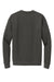 New Era NEA527 Mens Heritage Fleece Crewneck Sweatshirt w/ Pocket Graphite Grey Flat Back