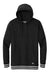 New Era NEA550 Mens Comeback Fleece Hooded Sweatshirt Hoodie Black/Heather Grey Flat Front