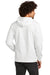 New Era NEA550 Mens Comeback Fleece Hooded Sweatshirt Hoodie White Model Back