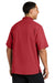 New Era NEA600 Mens Cage Wind & Water Resistant 1/4 Zip Jacket Scarlet Red Model Back