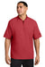 New Era NEA600 Mens Cage Wind & Water Resistant 1/4 Zip Jacket Scarlet Red Model Front