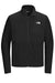 The North Face NF0A7V4J Mens Glacier Fleece Full Zip Jacket Black Flat Front