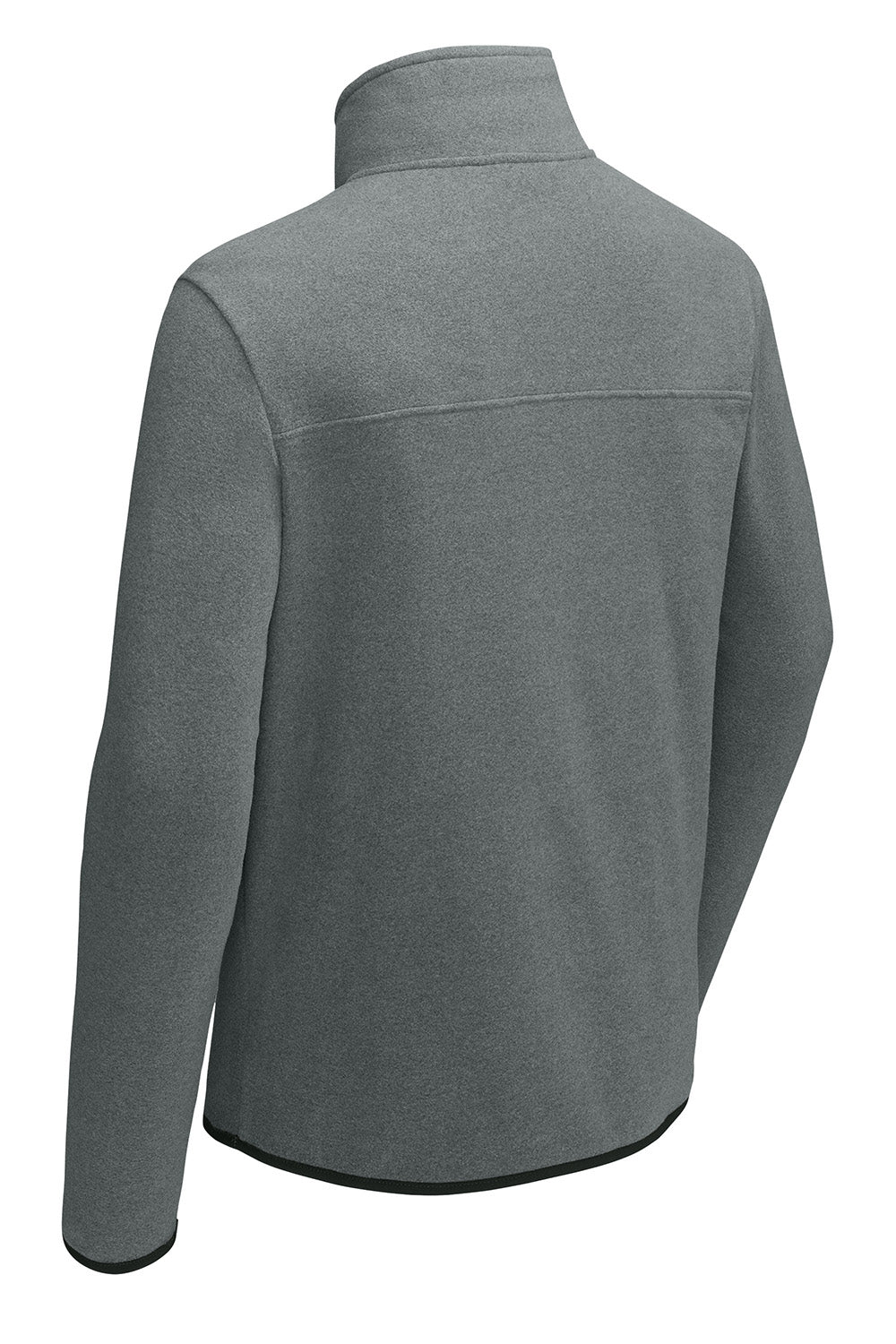 The North Face NF0A7V4L Mens Glacier Fleece 1/4 Zip Jacket Heather Medium Grey Flat Back