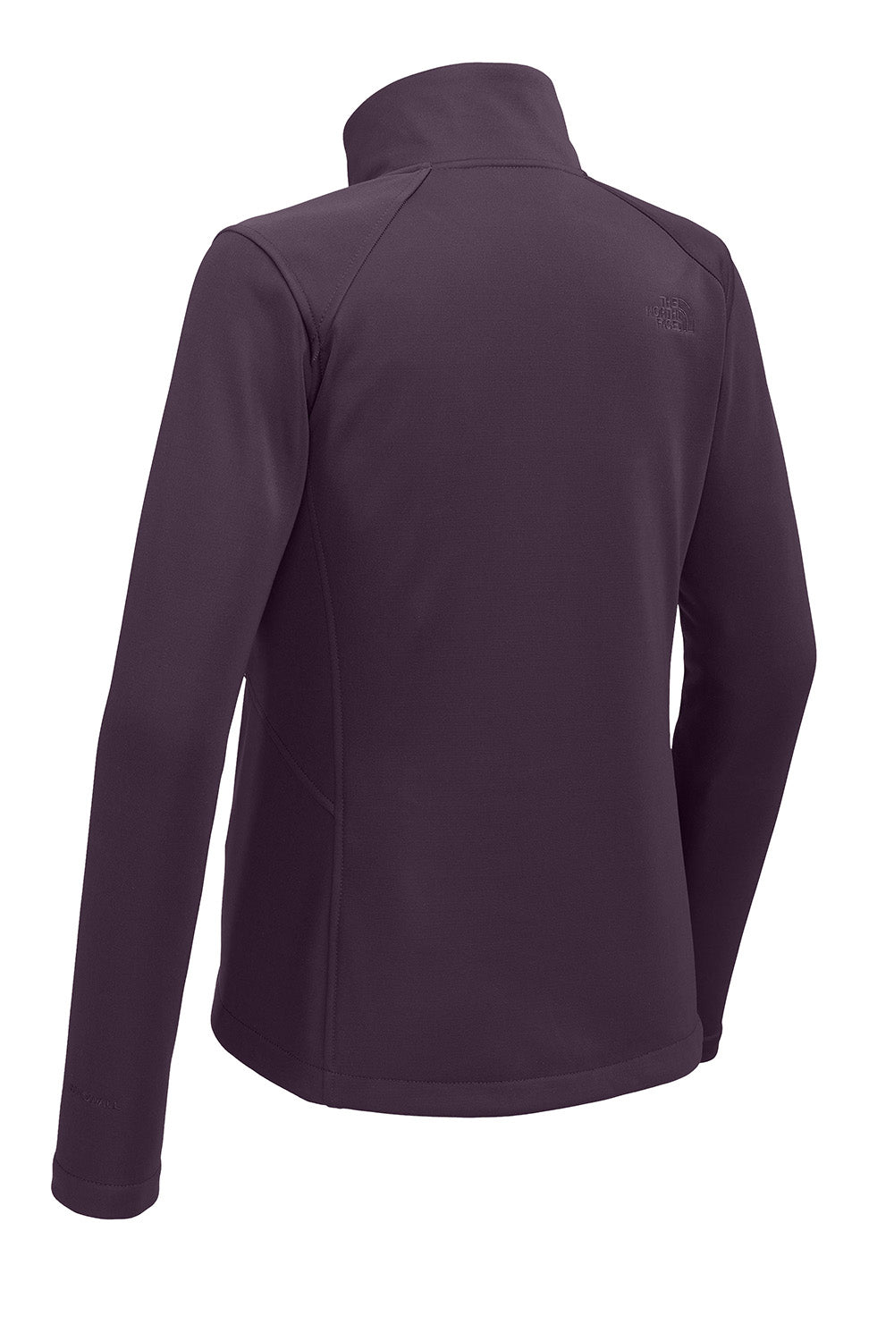 The North Face NF0A88D4 Womens Ridgewall Soft Shell Full Zip Jacket Blackberry Wine Puprle Flat Back