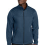 The North Face Mens Ridgewall Wind & Water Resistant Soft Shell Full Zip Jacket - Shady Blue - New