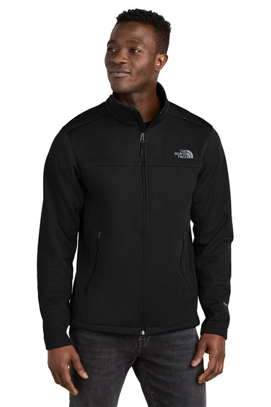 The North Face NF0A88D5 Mens Ridgewall Soft Shell Full Zip Jacket Black Model Front