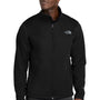 The North Face Mens Ridgewall Wind & Water Resistant Soft Shell Full Zip Jacket - Black - New