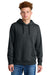 The North Face NF0A8AU0 Mens Hooded Sweatshirt Hoodie Heather Black Model Front