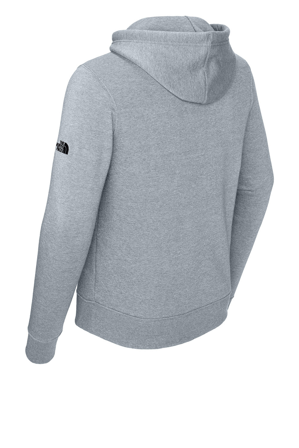 The North Face NF0A8AU0 Mens Hooded Sweatshirt Hoodie Heather Light Grey Flat Back