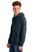 The North Face NF0A8AU0 Mens Hooded Sweatshirt Hoodie Heather Urban Navy Blue Model Side